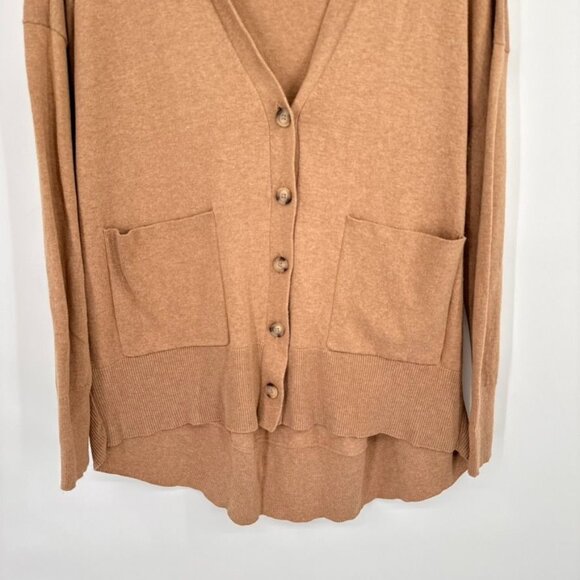 Cabi Womens Button-Down Cardigan Sweater Pockets size Small Tan 100% Cotton - Picture 10 of 12